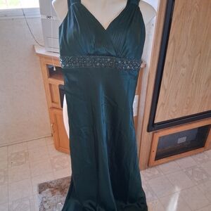 David's Bridal Teal Maxi Dress